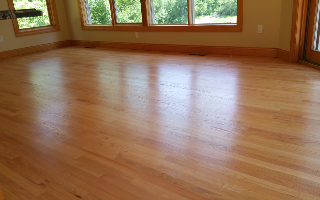 Red Oak with Sealer and 2 coats of Natural Finish Patrick Daigle